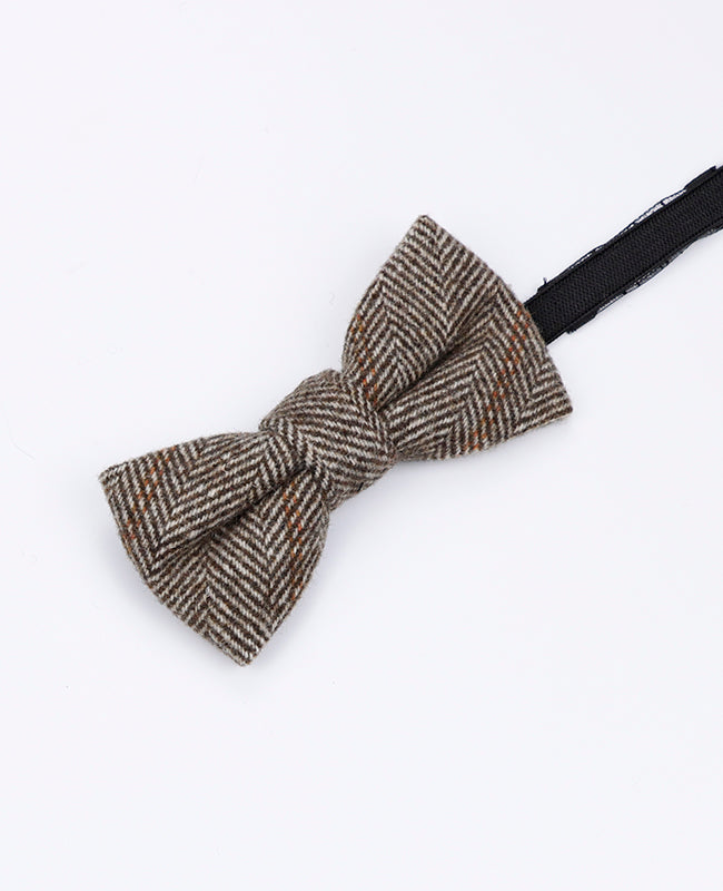 Papillon Tartan Grigio n°3 Bambini in Lana | Norbert - Unipap's