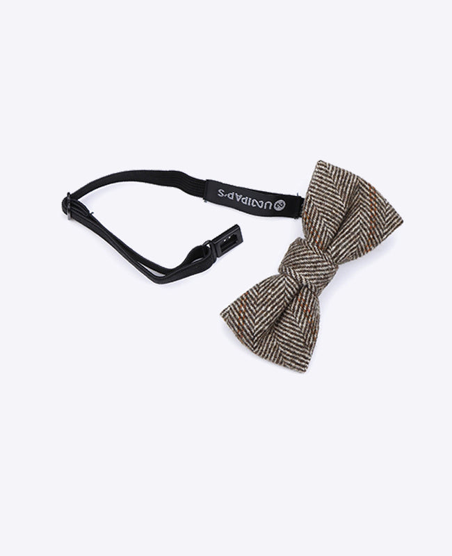 Papillon Tartan Grigio n°3 Bambini in Lana | Norbert - Unipap's