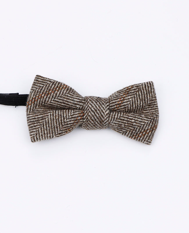 Papillon Tartan Grigio n°3 Bambini in Lana | Norbert - Unipap's