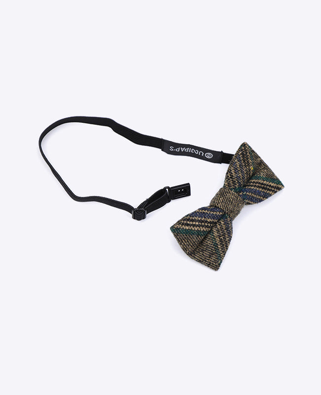 Papillon Tartan Grigio n°5 Bambini in Lana | Norbert - Unipap's