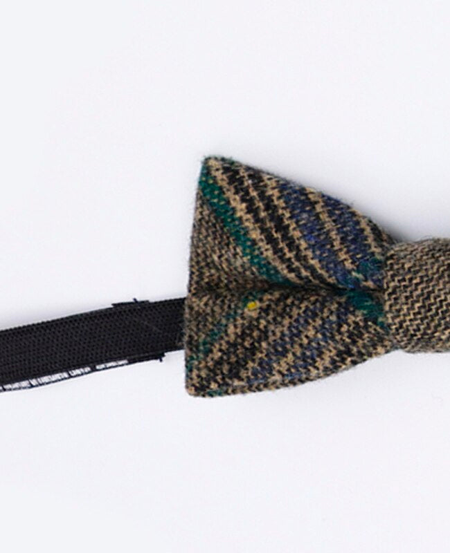 Papillon Tartan Grigio n°5 Bambini in Lana | Norbert - Unipap's