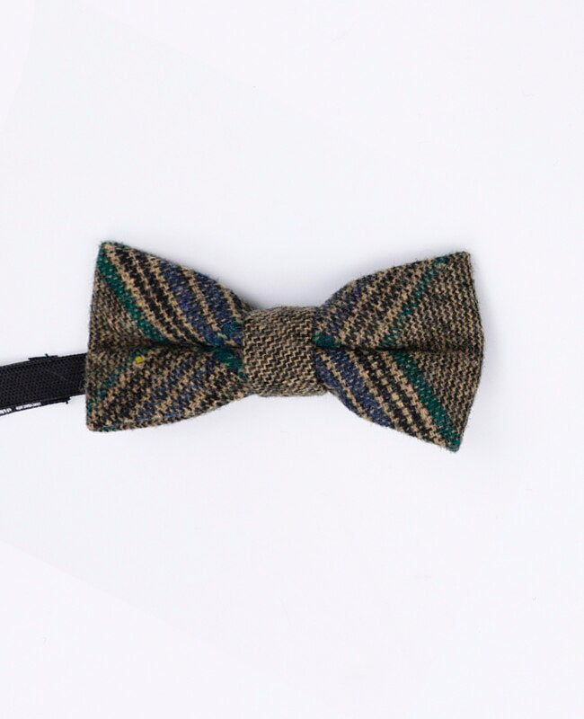 Papillon Tartan Grigio n°5 Bambini in Lana | Norbert - Unipap's