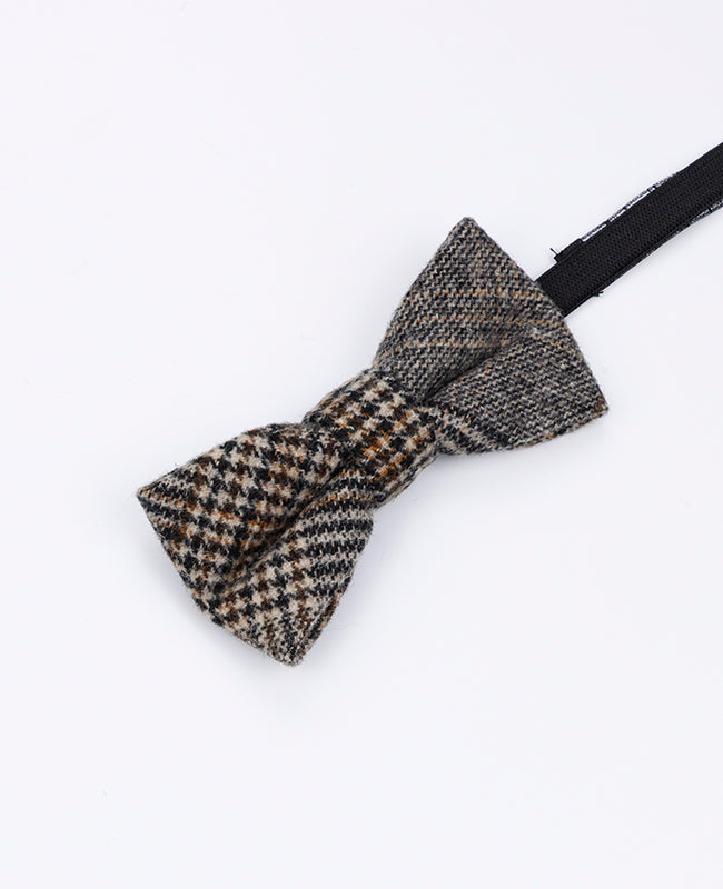 Papillon Tartan Grigio n°6 Bambini in Lana | Norbert - Unipap's