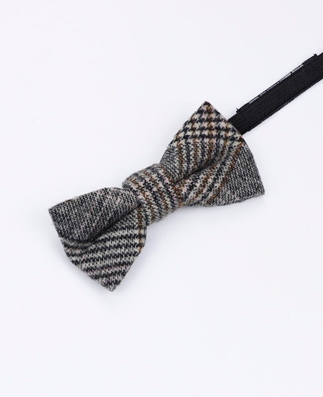 Papillon Tartan Grigio n°7 Bambini in Lana | Norbert - Unipap's