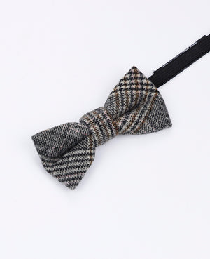 Papillon Tartan Grigio n°7 Bambini in Lana | Norbert - Unipap's