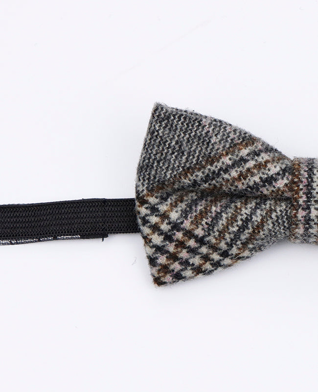 Papillon Tartan Grigio n°7 Bambini in Lana | Norbert - Unipap's
