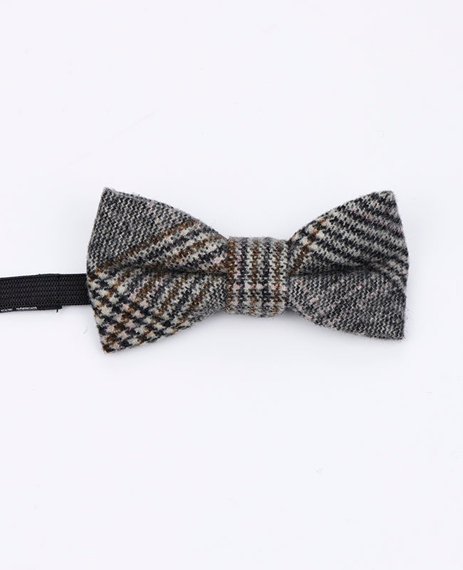 Papillon Tartan Grigio n°7 Bambini in Lana | Norbert - Unipap's