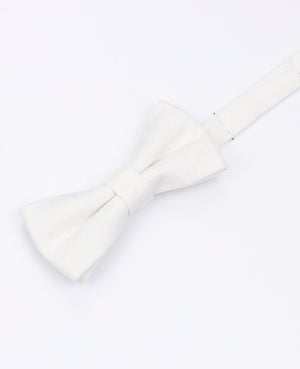 Noeud Papillon Blanc n°1 Enfant en Lin | Basile - Unipap's