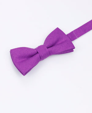 Noeud Papillon Violet n°2 Enfant en Lin | Basile - Unipap's