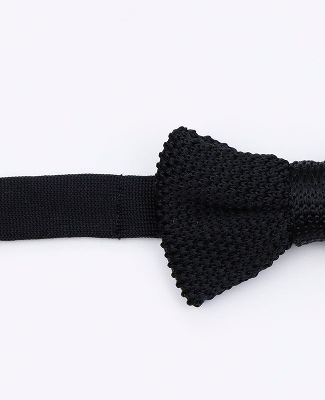Noeud Papillon Noir Enfant en Tricot «Léon»