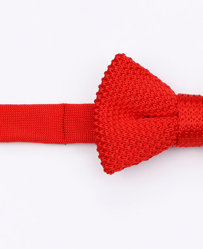 Noeud Papillon Rouge n°2 Enfant en Tricot «Léon»