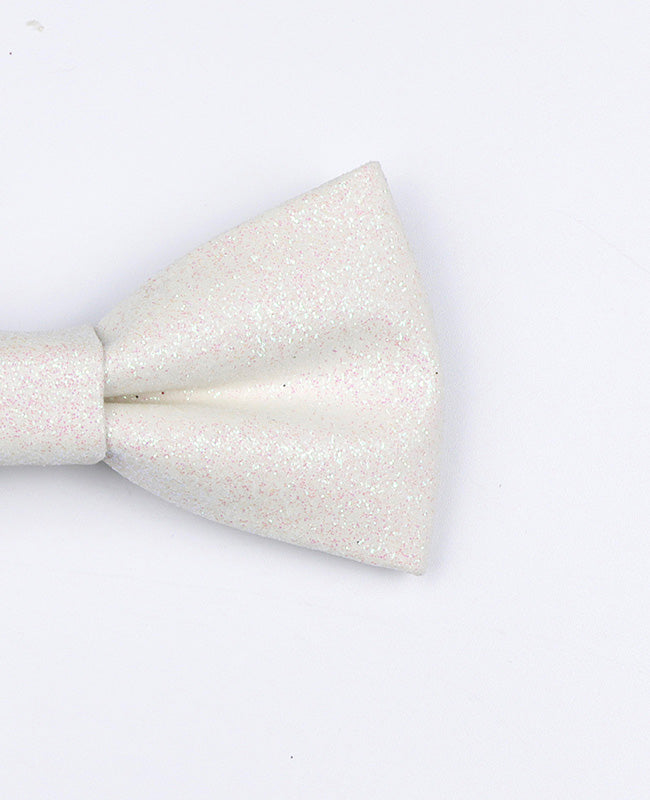 Papillon Con Paillettes Bianco Bambini in Poliestere «Olive»