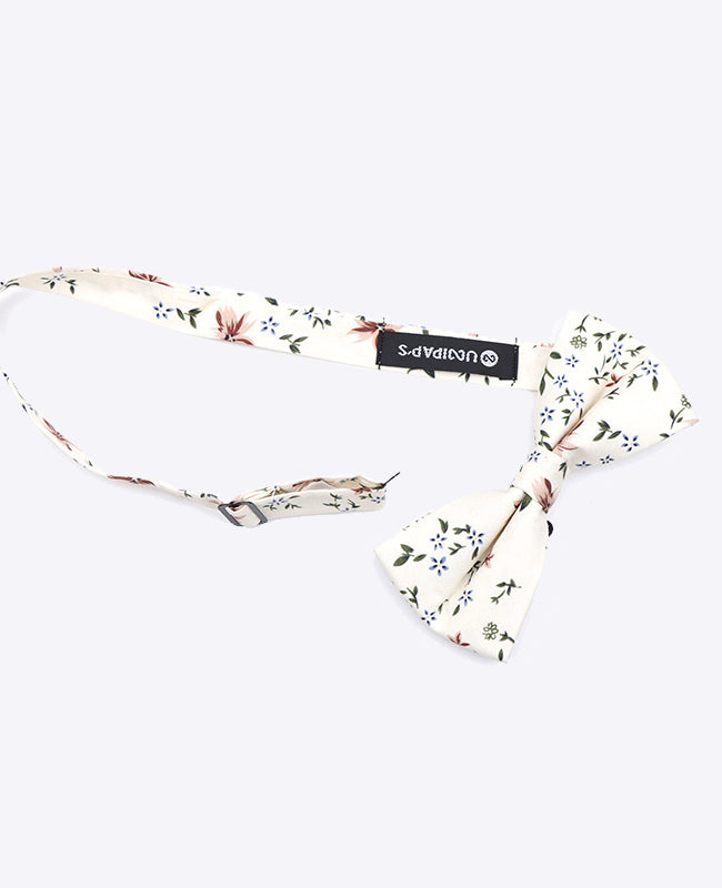 Papillon Liberty Bianco n°8 Uomo in Cotone «Charles»