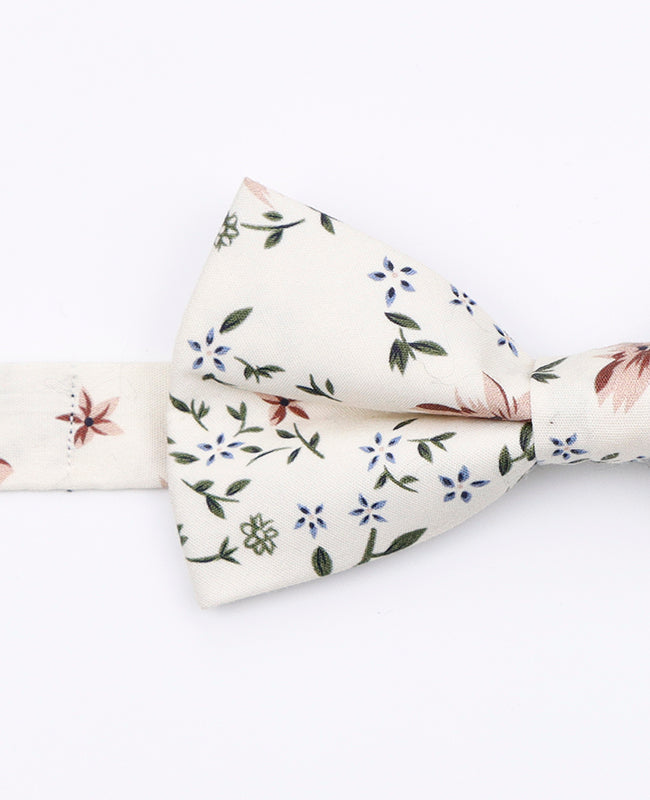 Papillon Liberty Bianco n°8 Uomo in Cotone «Charles»