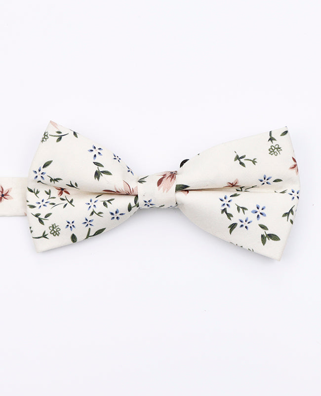 Papillon Liberty Bianco n°8 Uomo in Cotone «Charles»