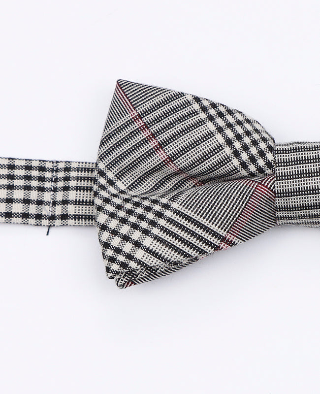 Papillon Tartan Grigio n°3 Uomo in Cotone | Marcel - Unipap's