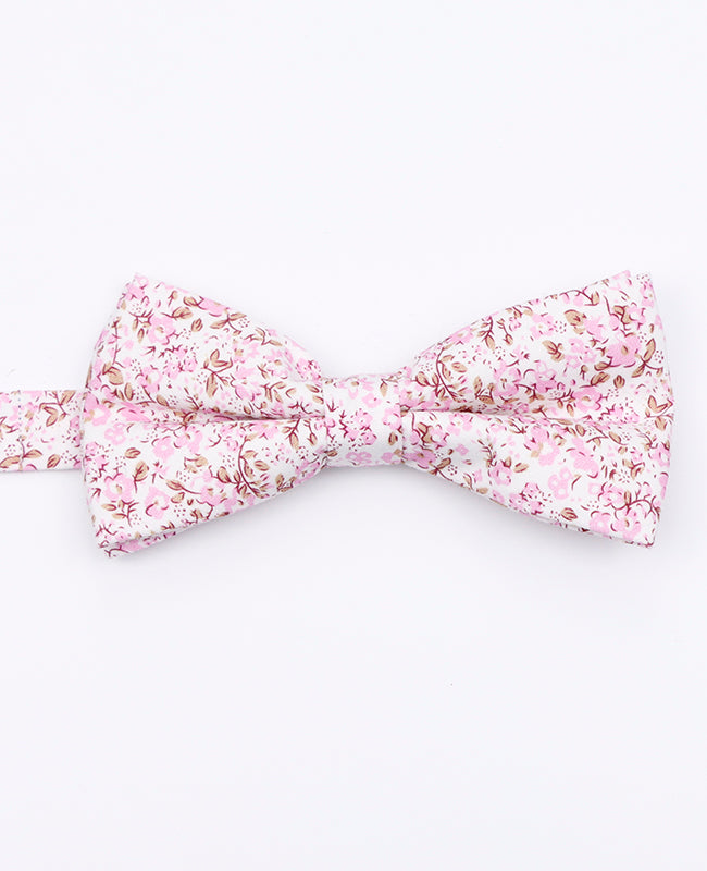 Papillon Liberty Rosa n°4 Padre & Figlio in Cotone «Gaspard»