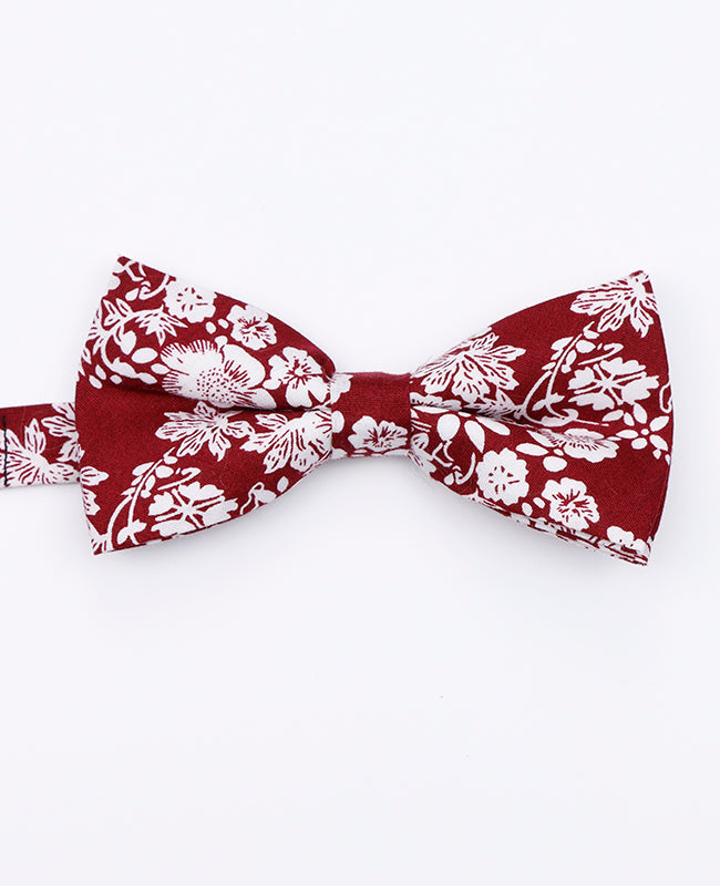 Papillon Liberty Rosso n°2 Uomo in Cotone
