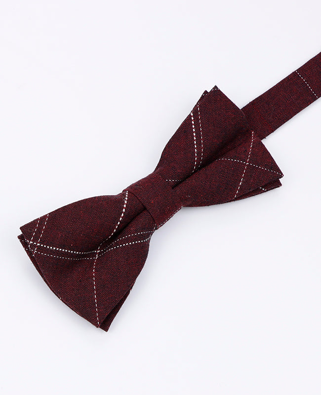 Papillon Tartan Rosso Uomo in Cotone | Marcel - Unipap's