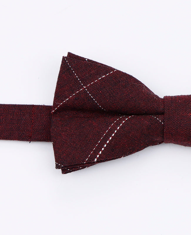 Papillon Tartan Rosso Uomo in Cotone | Marcel - Unipap's