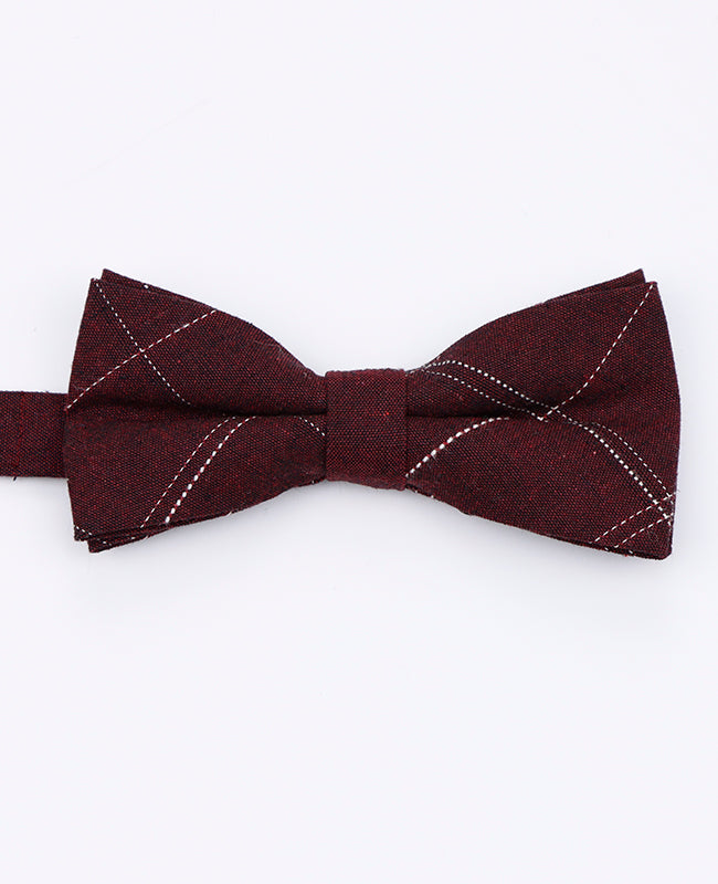 Papillon Tartan Rosso Uomo in Cotone | Marcel - Unipap's