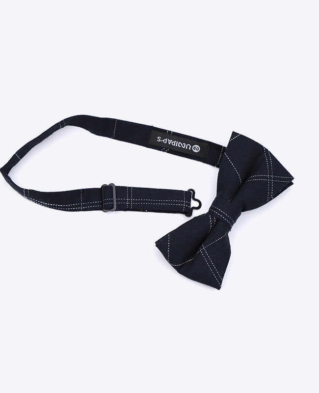 Papillon Tartan Nero n°1 Uomo in Cotone | Marcel - Unipap's
