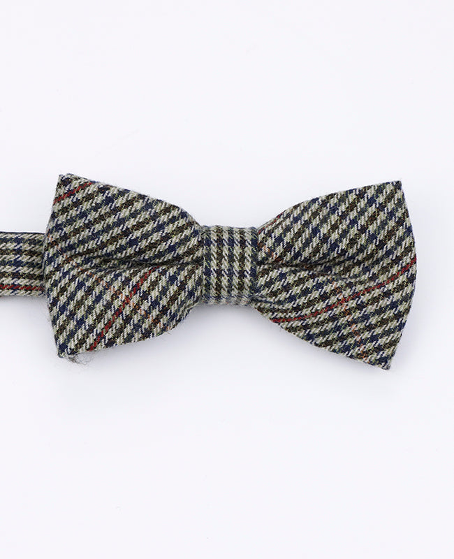 Papillon Tartan Grigio n°9 Uomo in Lana | Nobert - Unipap's