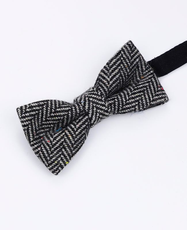 Papillon Tartan Grigio n°1 Uomo in Lana | Norbert - Unipap's