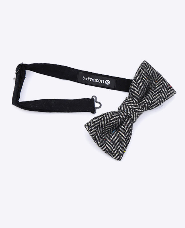 Papillon Tartan Grigio n°1 Uomo in Lana | Norbert - Unipap's