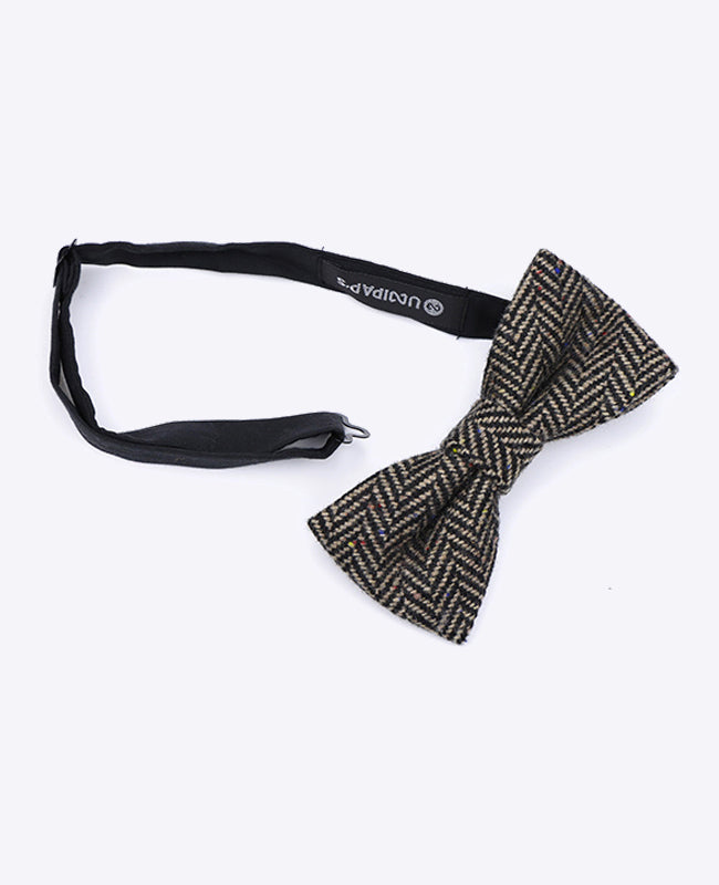 Papillon Tartan Grigio n°2 Uomo in Lana | Norbert - Unipap's