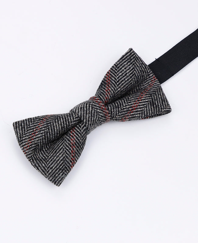 Papillon Tartan Grigio n°4 Uomo in Lana | Norbert - Unipap's