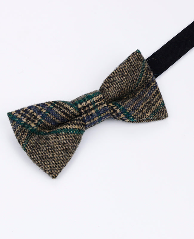 Papillon Tartan Grigio n°5 Uomo in Lana | Norbert - Unipap's