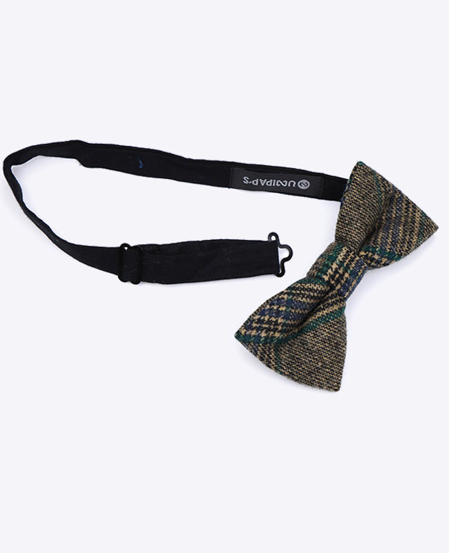 Papillon Tartan Grigio n°5 Uomo in Lana | Norbert - Unipap's