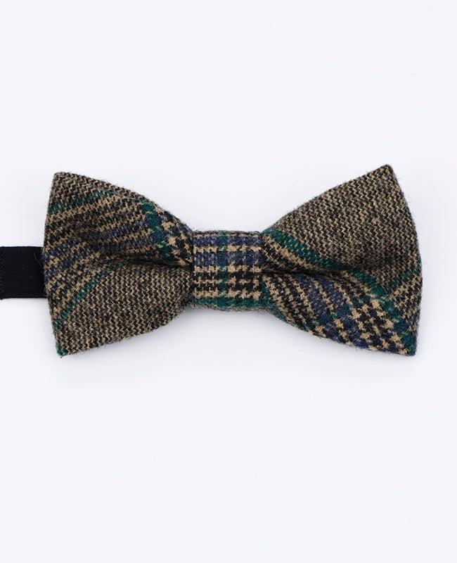 Papillon Tartan Grigio n°5 Uomo in Lana | Norbert - Unipap's
