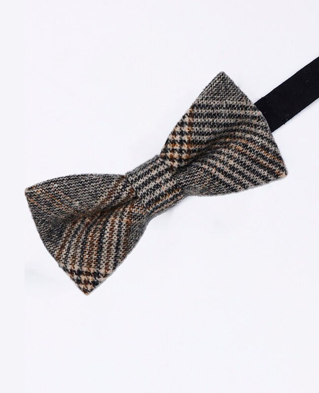 Papillon Tartan Grigio n°6 Uomo in Lana | Norbert - Unipap's