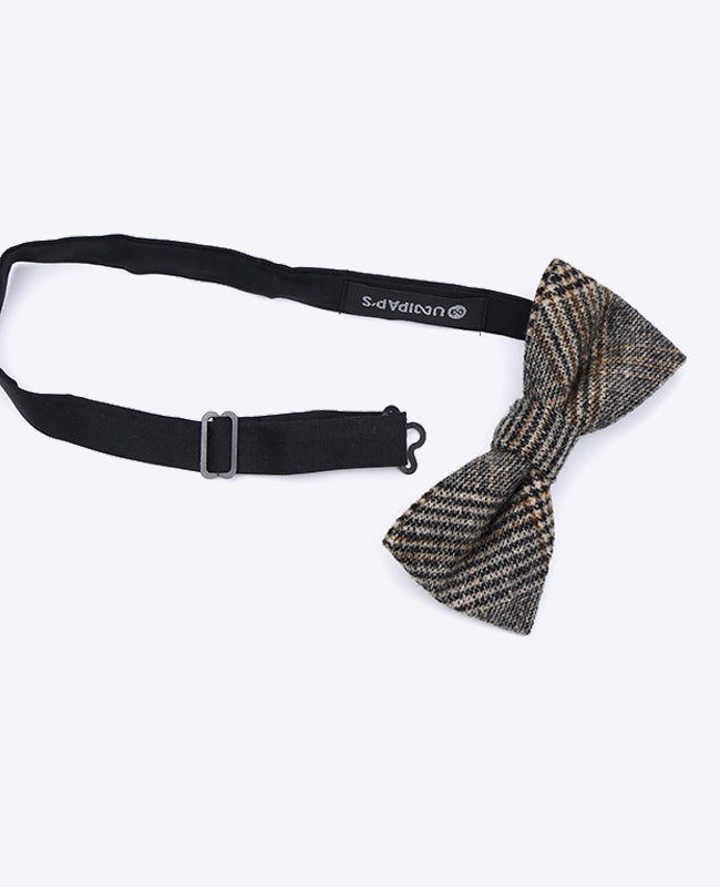 Papillon Tartan Grigio n°6 Uomo in Lana | Norbert - Unipap's