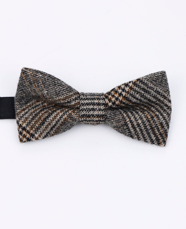 Papillon Tartan Grigio n°6 Uomo in Lana | Norbert - Unipap's