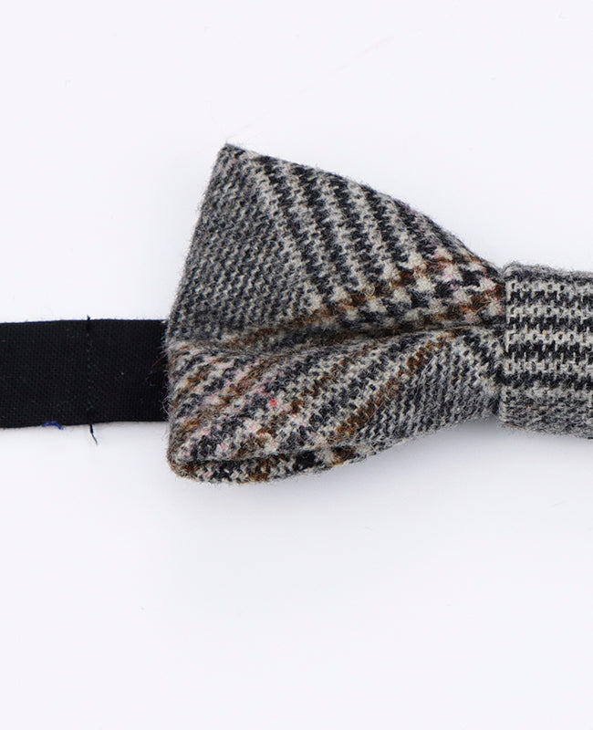 Papillon Tartan Grigio n°7 Uomo in Lana | Norbert - Unipap's