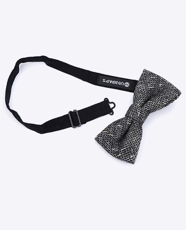 Papillon Tartan Grigio n°8 Uomo in Lana | Norbert - Unipap's
