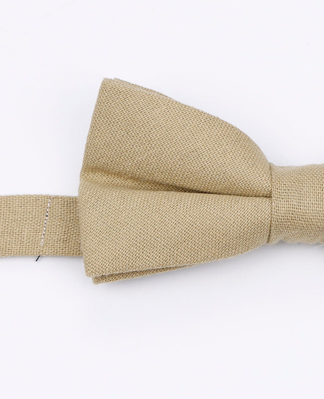 Papillon Beige n°1 Uomo in Lino | Basile - Unipap's