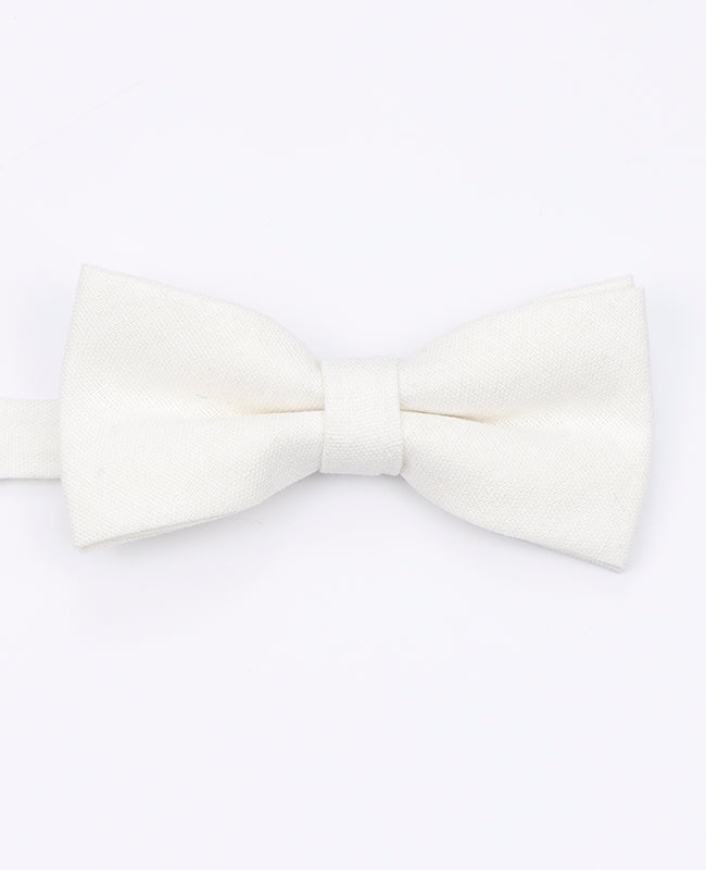 Noeud Papillon Blanc n°1 Homme en Lin | Basile - Unipap's