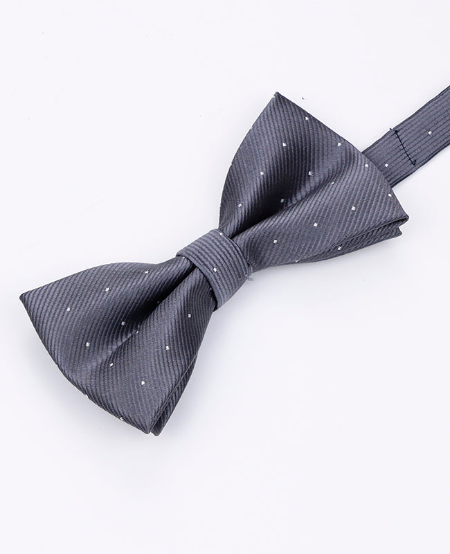 Papillon Grigio n°1 A Pois Uomo in Poliestere | Georges - Unipap's