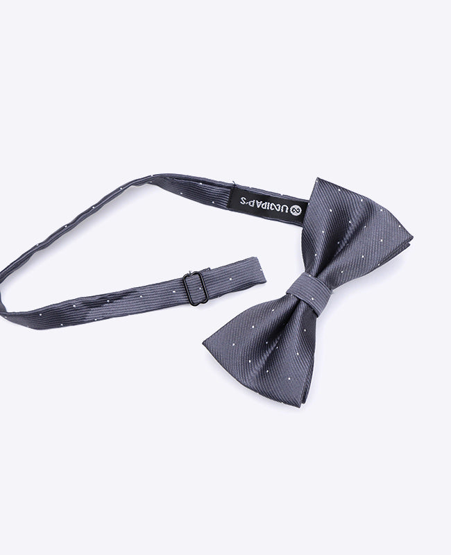 Papillon Grigio n°1 A Pois Uomo in Poliestere | Georges - Unipap's