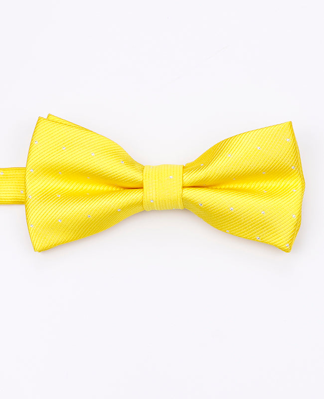 Papillon Giallo n°1 A Pois Uomo in Poliestere | Georges - Unipap's