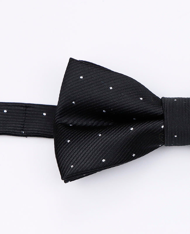 Papillon Nero A Pois Uomo in Poliestere «Georges»