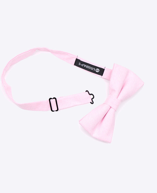 Papillon + Pochette da Abito Rosa n°2 Uomo in Cotone «Edgard»