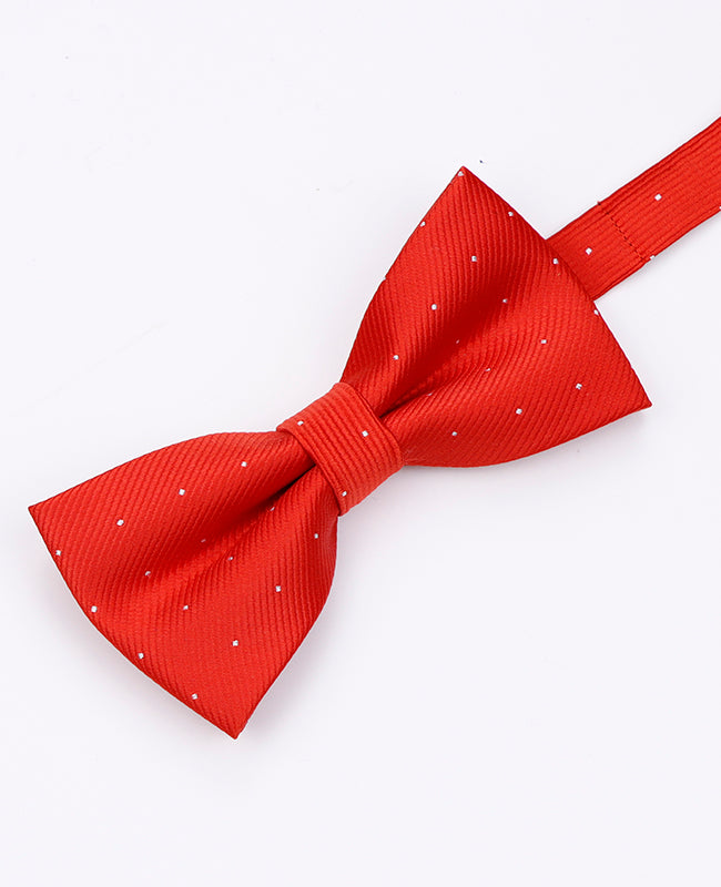 Papillon Rosso n°2 A Pois Uomo in Poliestere | Georges - Unipap's
