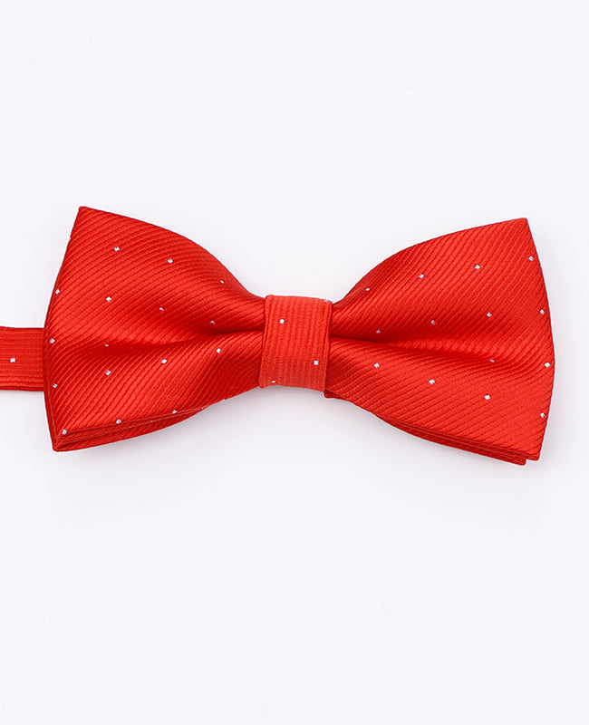 Papillon Rosso n°2 A Pois Uomo in Poliestere | Georges - Unipap's