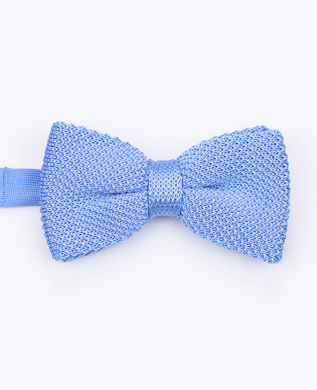 Noeud Papillon Bleu n°3 Homme en Tricot «Léon»