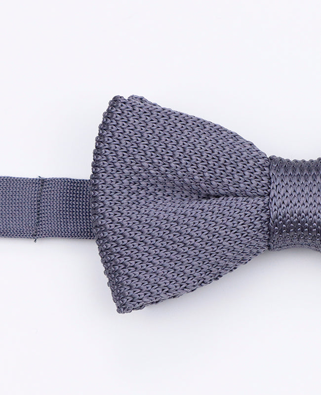 Noeud Papillon Gris Homme en Tricot «Léon»